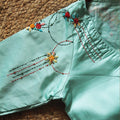 Sea Green Mia Embroidery Blouse