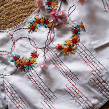 White Mia Embroidery Blouse
