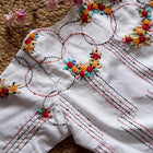 White Mia Embroidery Blouse