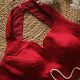 Red1 Halter Neck Blouse