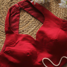 Red1 Halter Neck Blouse