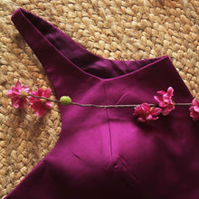 Wine Achla Sleeveless Blouse
