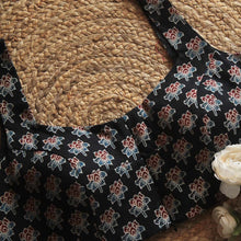 Black  Naksh Printed Sleeveless Blouse