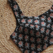 Black  Naksh Printed Sleeveless Blouse