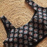 Black  Naksh Printed Sleeveless Blouse