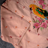 Peach Trisha Parrot Blouse