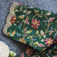 Kalamkari Edha Green Blouse
