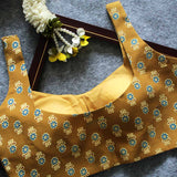 Yellow  Naksh Printed Sleeveless Blouse