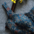 Blue Naksh Printed Sleeveless Blouse