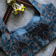 Blue Naksh Printed Sleeveless Blouse