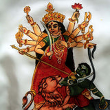 Durga Maa White Tissue Silk Blouse