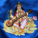 Sarasvati  Maa Blue Silk Blouse