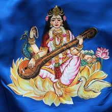 Sarasvati  Maa Blue Silk Blouse