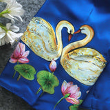 Sarasvati  Maa Blue Silk Blouse