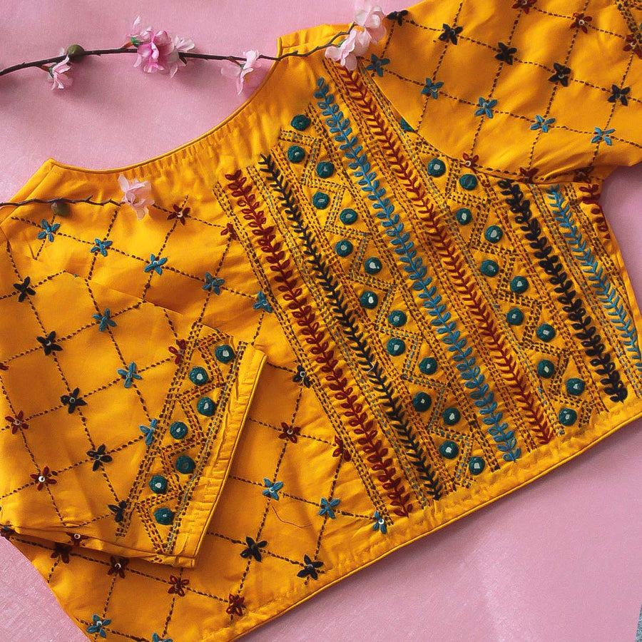 Yellow Ira Lambani  Blouse