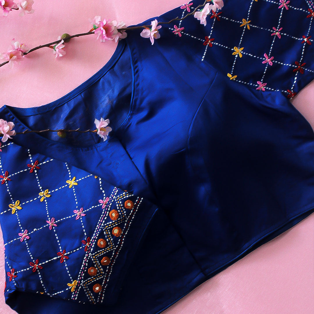 Blue Ira Lambani  Blouse