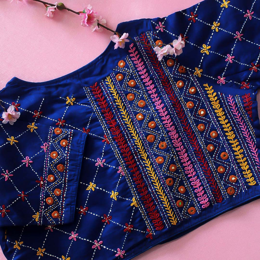 Blue Ira Lambani  Blouse