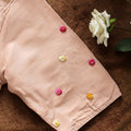 Peach Pihu Hand Embroidery Blouse