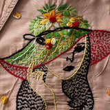 Peach Pihu Hand Embroidery Blouse