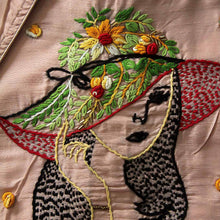 Peach Pihu Hand Embroidery Blouse