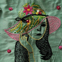 Green Pihu Hand Embroidery Blouse