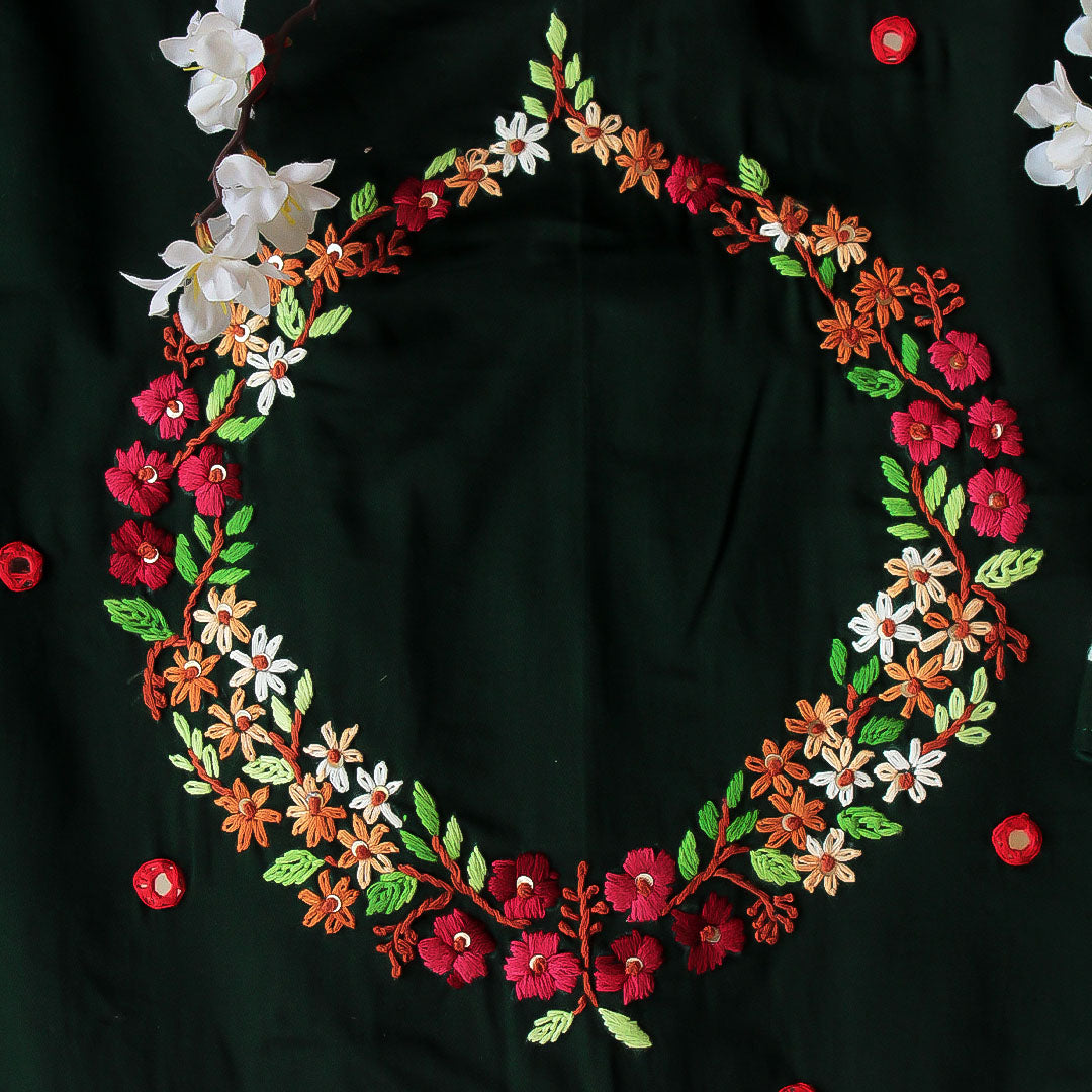 Bottle Green Noora Blouse