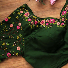 Bottle Green Veda Nakashi  Blouse
