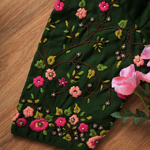 Bottle Green Veda Nakashi  Blouse