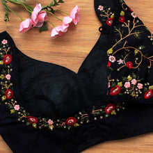 Navy Blue Veda Nakashi  Blouse