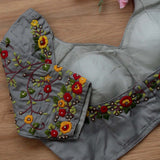 Grey Veda Nakashi  Blouse
