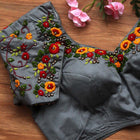Grey Veda Nakashi  Blouse