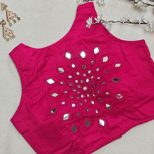 Ras Rani Pink Mirror Work 1 Blouse