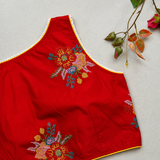 May Red Cross stich Work 2 Blouse