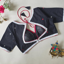 Black Jamdani Cotton blouse