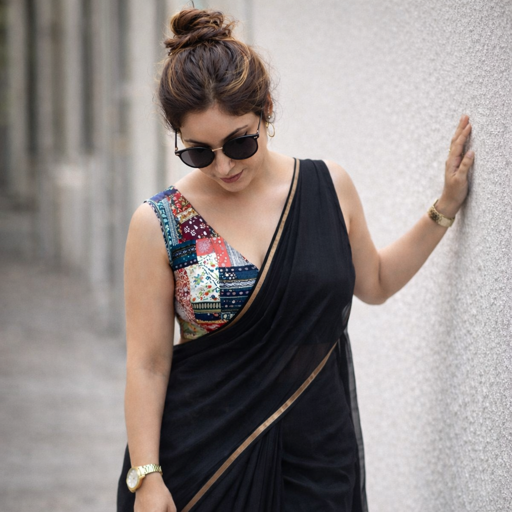 MultiColor Saanjh Patch work Blouse