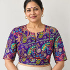Kairi Purple Floral Blouse