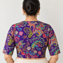 Kairi Purple Floral Blouse