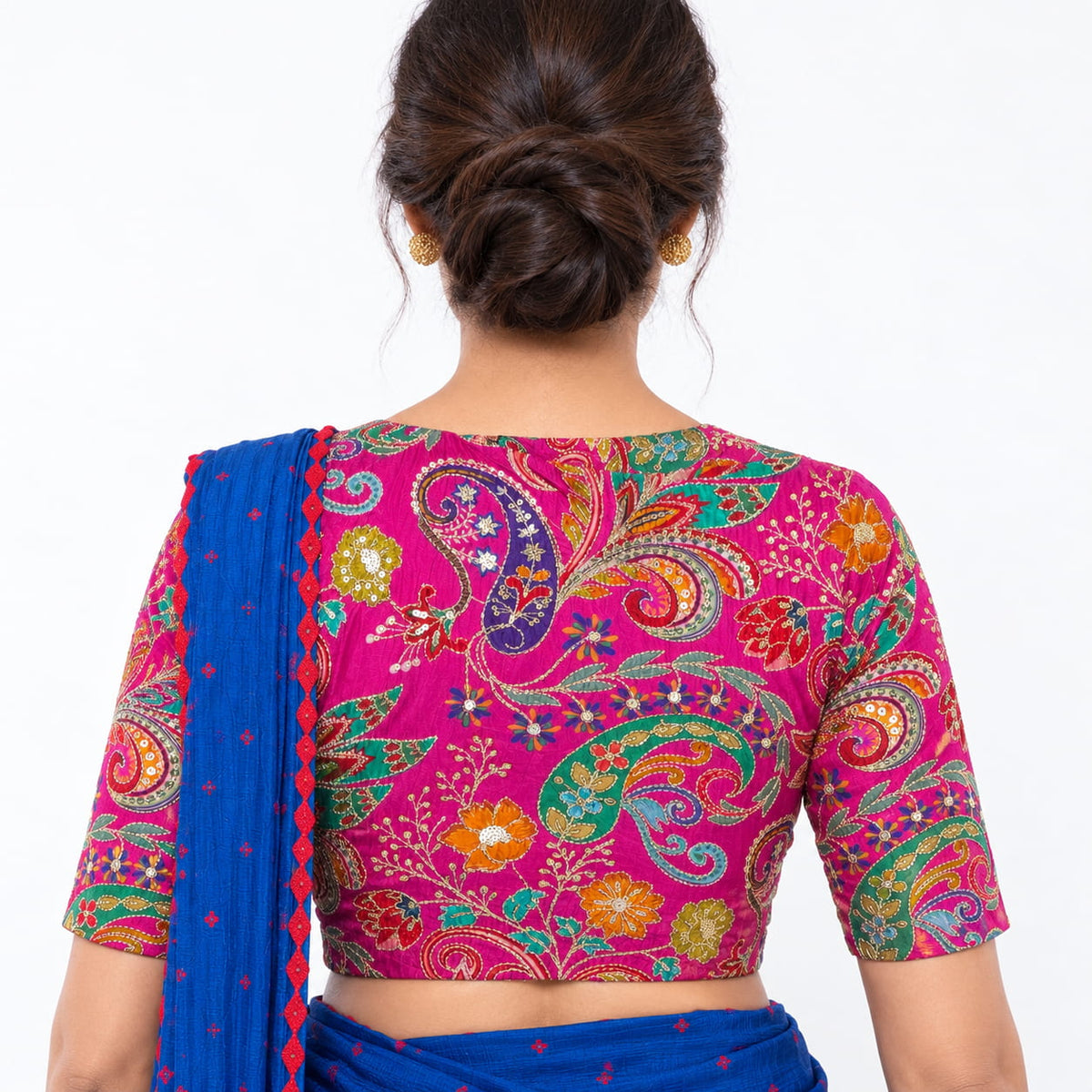 Kairi Pink Floral Blouse