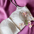 White Chikankari Spaghetti Blouse
