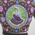 Wine Female Emb+Painting Blouse