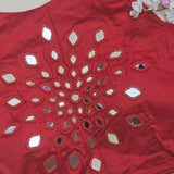 Ras Red Mirror Work 1 Blouse