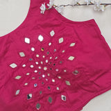 Ras Rani Pink Mirror Work 1 Blouse