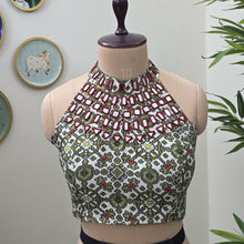 White Mirror Halter Blouse