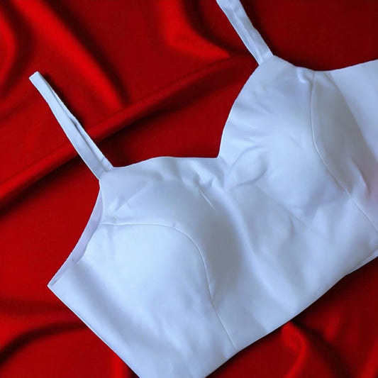 White Spaghetti Strap Blouse