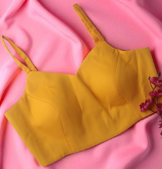 Yellow Spaghetti Strap Blouse