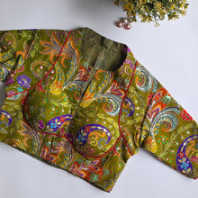 Kairi Mehndi Green Floral Blouse