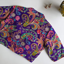 Kairi Purple Floral Blouse